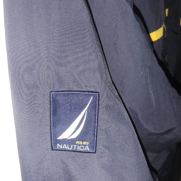 Men's Large Nautica Hoody Wind Breaker - Vintage  - NS 83 - Picture 3 of 5